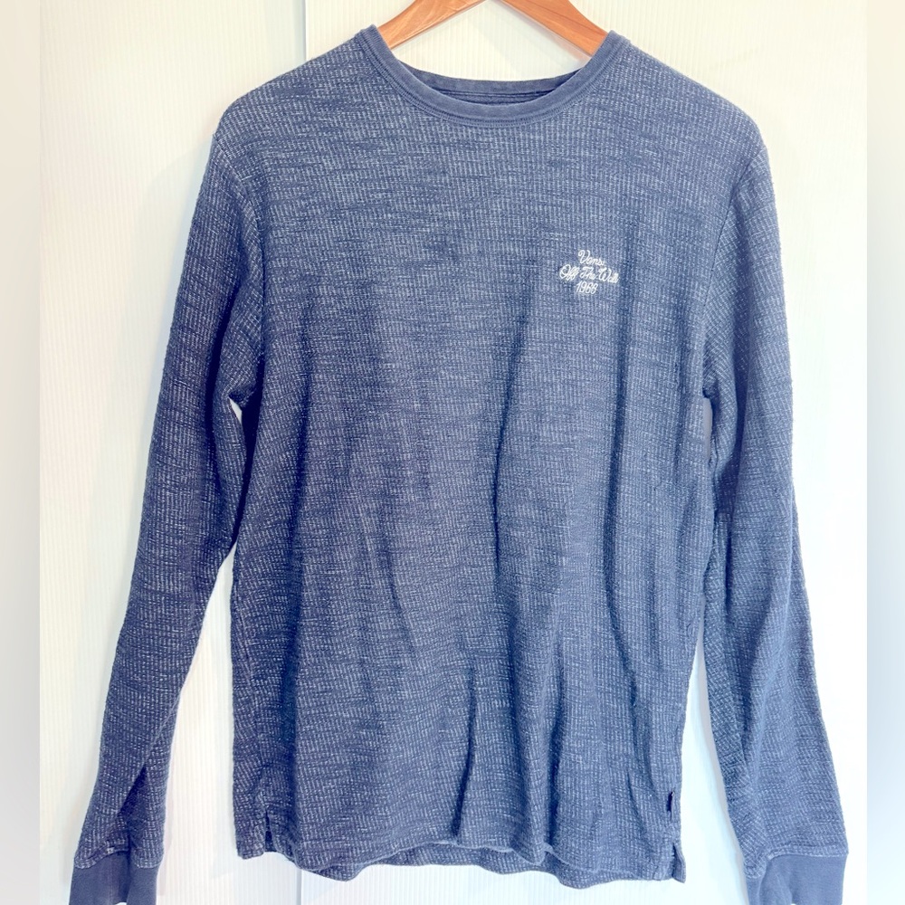 VANS Textured Navy Thermal Tee